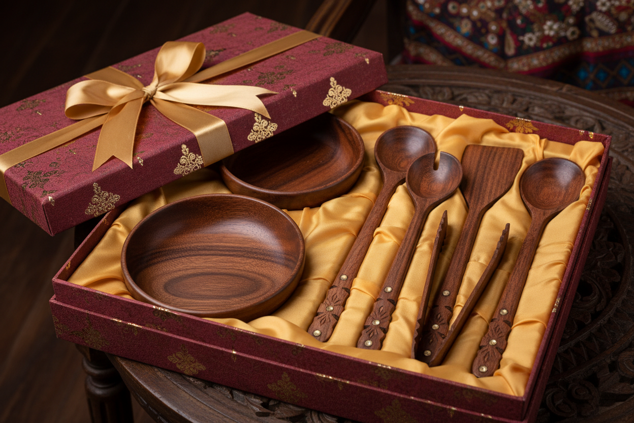 Premium Wooden Gift Set