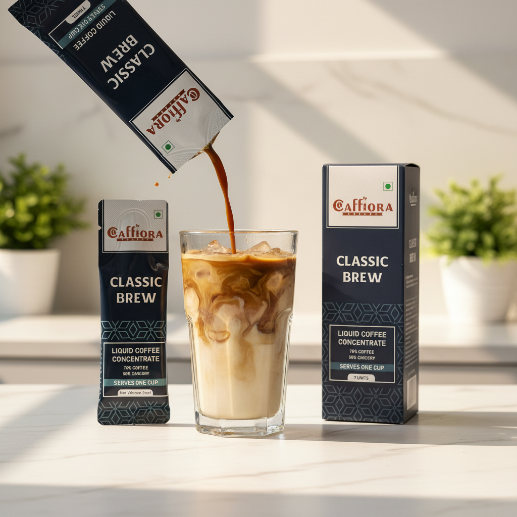 Classic Brew Liquid Coffee Concentrate | Instant Café-Style Hot & Cold Coffee (5 X 20ml) [Pack of 2]