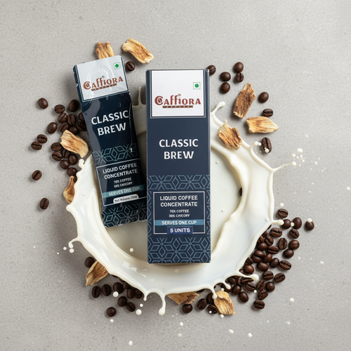 Classic Brew Liquid Coffee Concentrate | Instant Café-Style Hot & Cold Coffee (5 X 20ml) [Pack of 2]